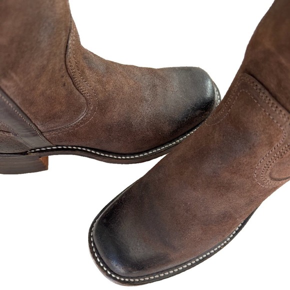 FRYE Vintage Campus Over the Knee OTK Brown Western Boots 7.5 - Picture 4 of 6